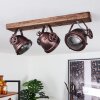 Plafonnier Herford Bois foncé, Rouille, 3 lumières