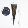 lampe solaire Staranzano LED Jaune, Noir, 1 lumière