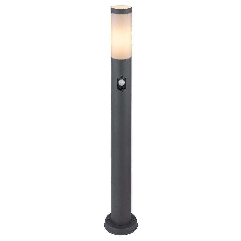 Borne lumineuse Globo BOSTON Anthracite, 1 lumière, Détecteur de mouvement main product photo