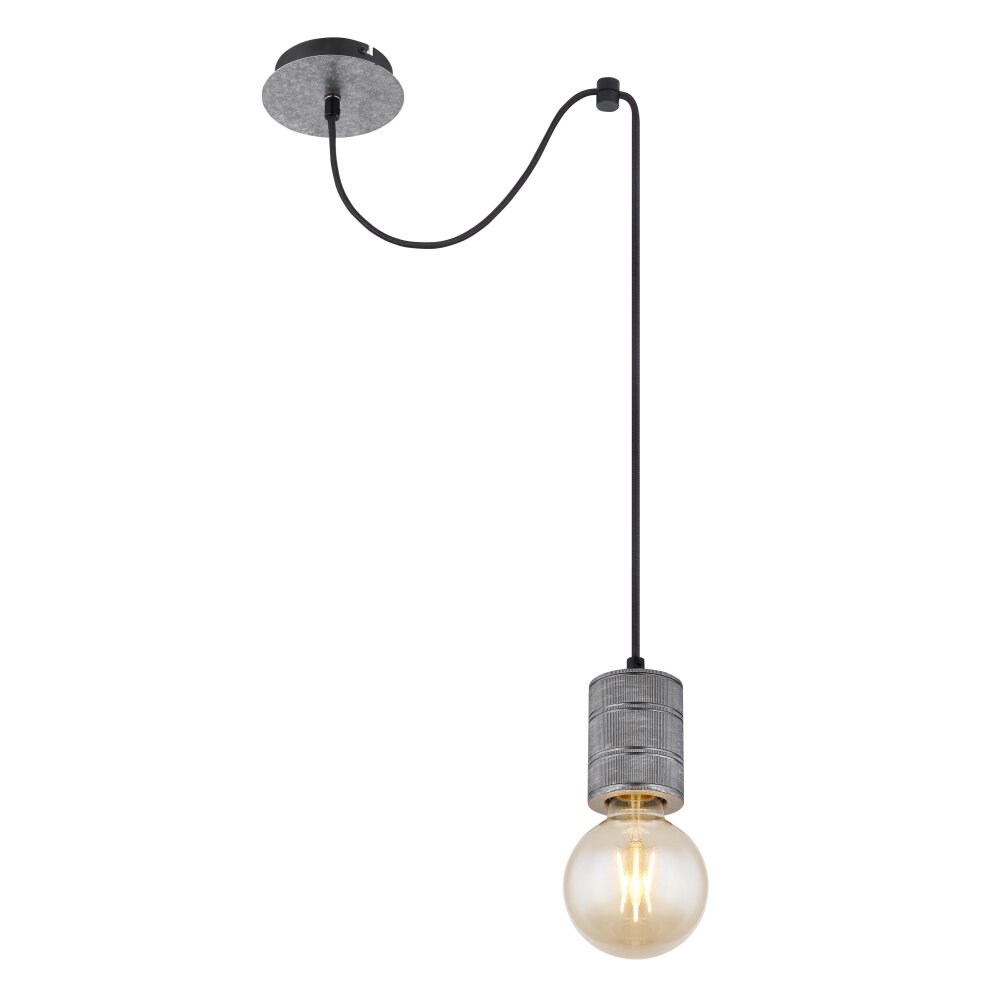 Suspension Globo FREDDY Argent Oxydé, 1 lumière main product photo