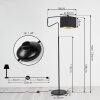 Lampadaire Kikpan Noir, 1 lumière