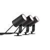 Spot, set de 3 de base Philips Hue Ambiance White & Color WACA Lily LED Noir, 1 lumière, Changeur de couleurs