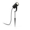 Spot, set de 3 de base Philips Hue Ambiance White & Color WACA Lily LED Noir, 1 lumière, Changeur de couleurs