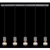 Suspension Globo FREDDY Argenté, 5 lumières