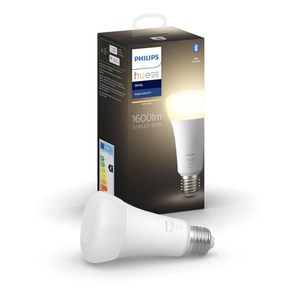 Philips HUE E27 15,5 Watt 2700 Kelvin 1600 Lumen main product photo