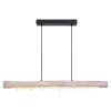 Suspension Globo FELICITAS LED Bois clair, Noir, 2 lumières