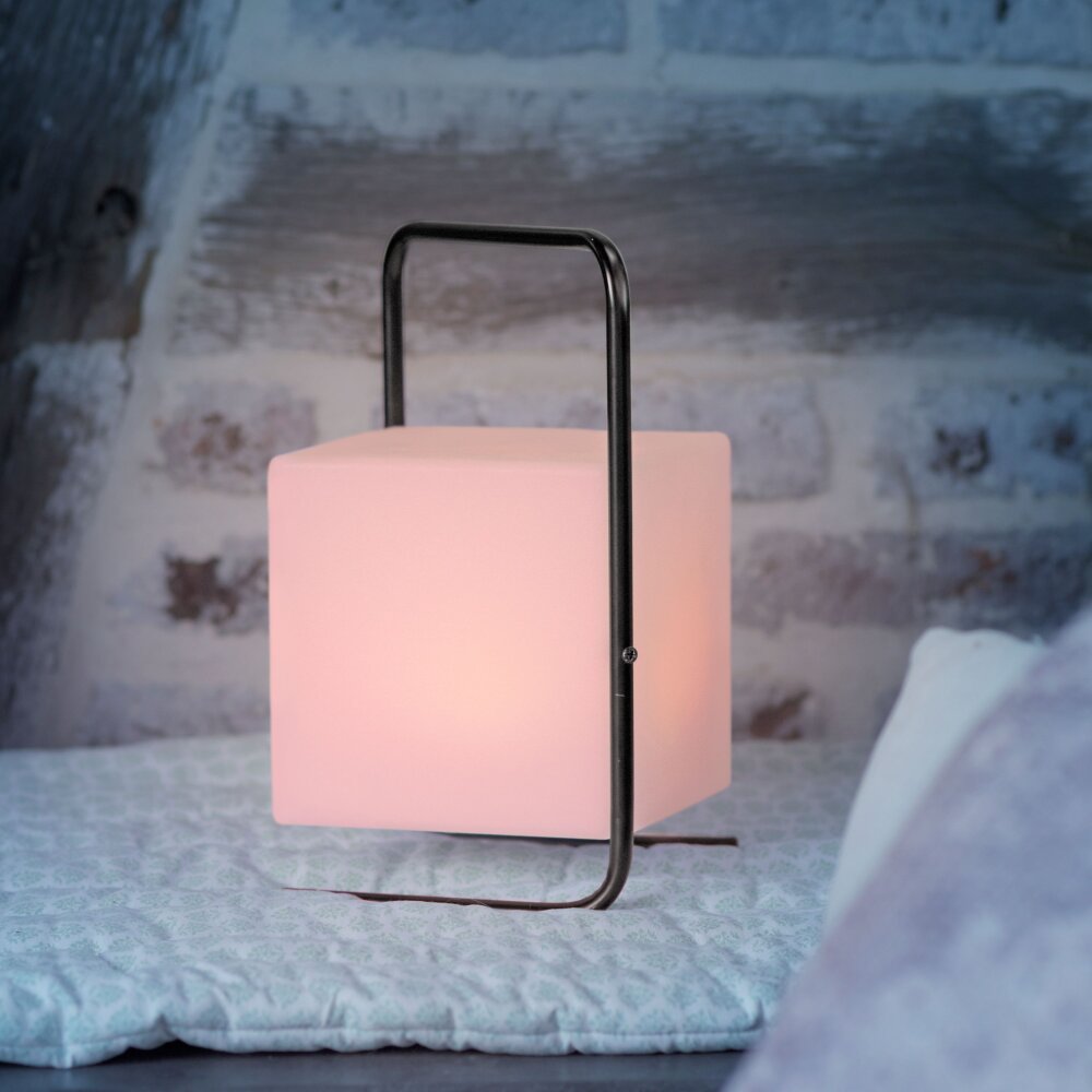 Lampe de table Leuchten Direkt KENO LED Noir, 1 lumière, Télécommandes, Changeur de couleurs main product photo