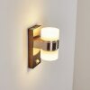 Applique murale d'extérieur Tiarp LED Nickel mat, 2 lumières, Détecteur de mouvement