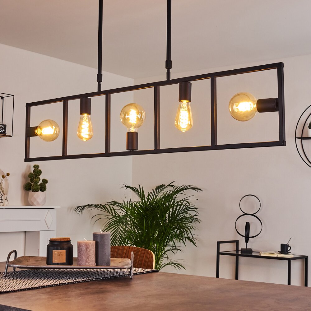 Suspension Nanbong Noir, 5 lumières main product photo