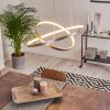 Suspension Canisteo LED Argenté, 2 lumières, Télécommandes, Changeur de couleurs