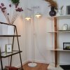 Lampadaire Lomas Blanc, 2 lumières