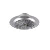 Ventilateur Reality Narvik LED Chrome, 1 lumière, Télécommandes