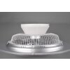 Ventilateur Reality Narvik LED Chrome, 1 lumière, Télécommandes