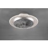 Ventilateur Reality Narvik LED Chrome, 1 lumière, Télécommandes