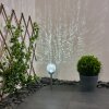 Lampe solaires Carbonia LED Nickel mat, 1 lumière