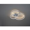 Plafonnier Trio Aaron LED Nickel mat, 1 lumière, Télécommandes, Changeur de couleurs Plafonnier Trio Aaron LED Nickel mat, 1 lumière, Télécommandes, Changeur de couleurs