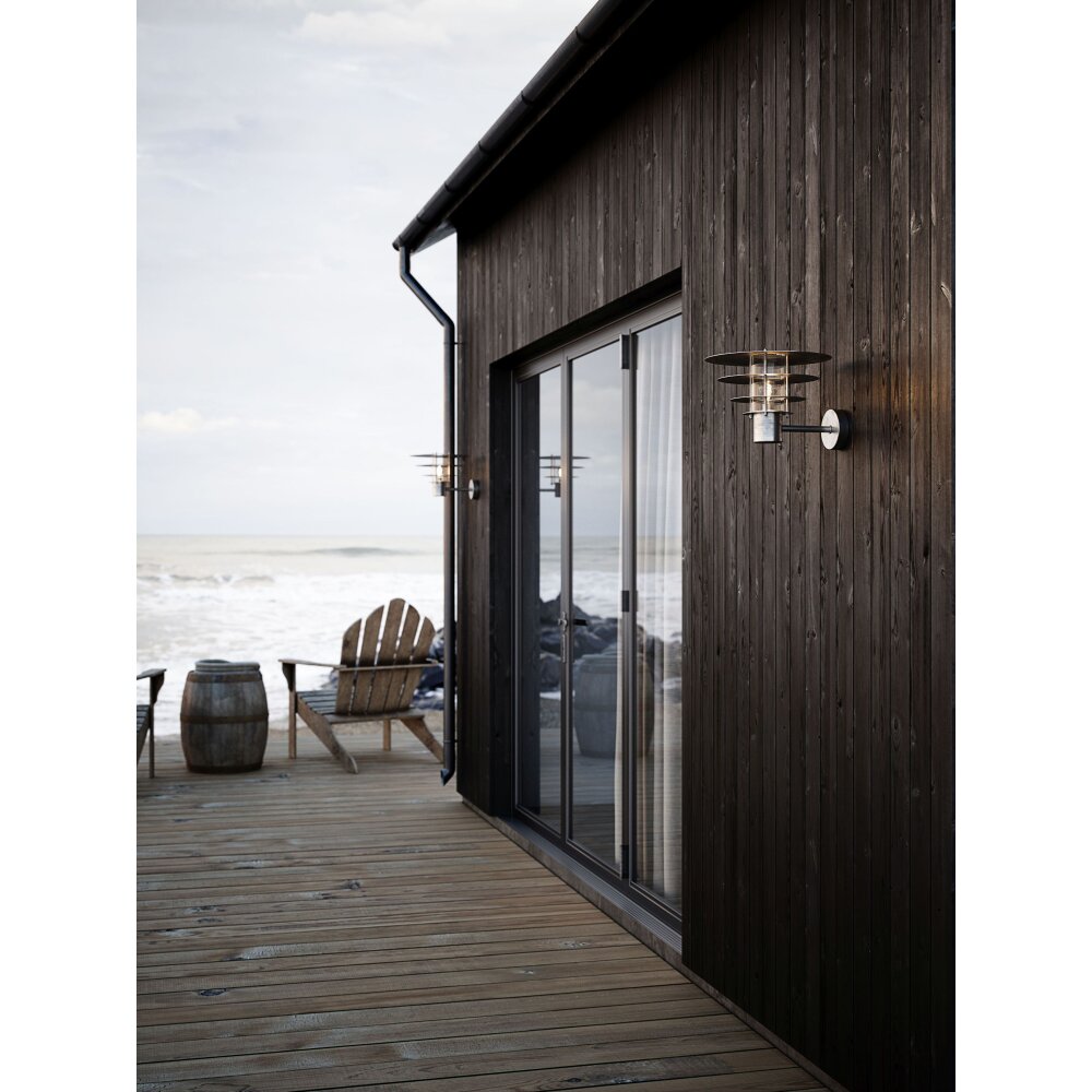 Applique murale d'extérieur Nordlux BASTIA Argenté, 1 lumière main product photo