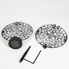 Lampe solaires Mesan LED Noir, Argenté, 1 lumière