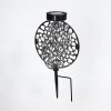 Lampe solaires Mesan LED Noir, Argenté, 1 lumière