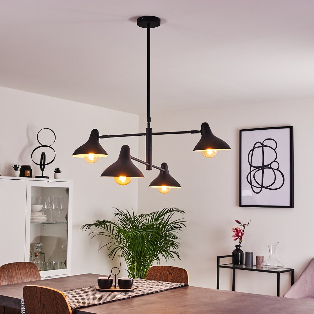 Suspension Fort Noir, 4 lumières main product photo