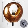 lampe solaire Benevento LED Cuivre, Rouille, Transparent, 1 lumière