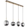 Suspension Globo BLACKY I Laiton, 4 lumières Suspension Globo BLACKY I Laiton, 4 lumières