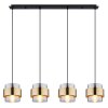Suspension Globo MILLEY Noir, 4 lumières