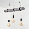 Suspension Canedo Gris, Noir, 3 lumières