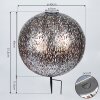 lampe solaire Samoao LED Cuivre, Noir, Argenté, 1 lumière