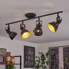 Plafonnier Tita Noir, 4 lumières