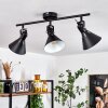 Plafonnier Upiano Noir, 3 lumières