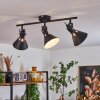 Plafonnier Upiano Noir, 3 lumières
