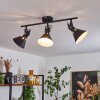 Plafonnier Upiano Noir, 3 lumières