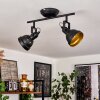 Plafonnier Tita Noir, 2 lumières