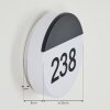 Numéro d'adresse éclairé Eppeland LED Noir, 1 lumière