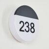 Numéro d'adresse éclairé Eppeland LED Noir, 1 lumière