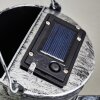 lampe solaire Dalen LED Noir, Argenté, 28 lumières