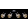 Plafonnier Globo LELA Argent Oxydé, 4 lumières