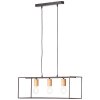 Suspension Brilliant Arica Noir, 3 lumières