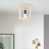 Plafonnier Brilliant Nerea Bois clair, Noir, 1 lumière
