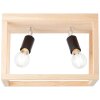 Plafonnier Brilliant Nerea Bois clair, Noir, 2 lumières