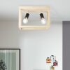 Plafonnier Brilliant Nerea Bois clair, Noir, 2 lumières