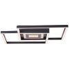 Plafonnier Brilliant Metis LED Noir, 1 lumière