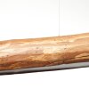 Suspension Brilliant Odun LED Bois clair, Noir, 1 lumière