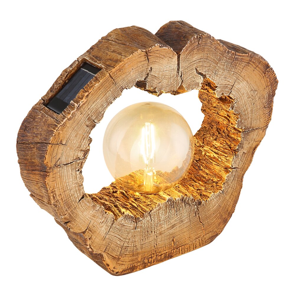 lampe solaire Globo BAUM LED Brun, 1 lumière main product photo