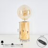 Lampe de table Canedo Brun, 1 lumière