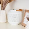 Lampe de table Forrnes Beige, Blanc, 1 lumière