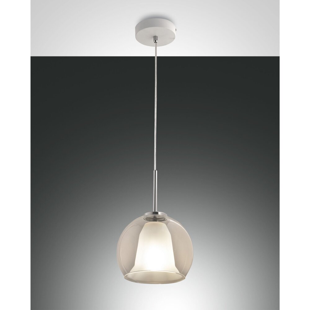 Suspension Fabas Luce Bretagna Blanc, 1 lumière main product photo