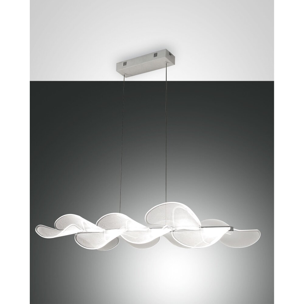 Suspension Fabas Luce Sylvie LED Blanc, 1 lumière main product photo