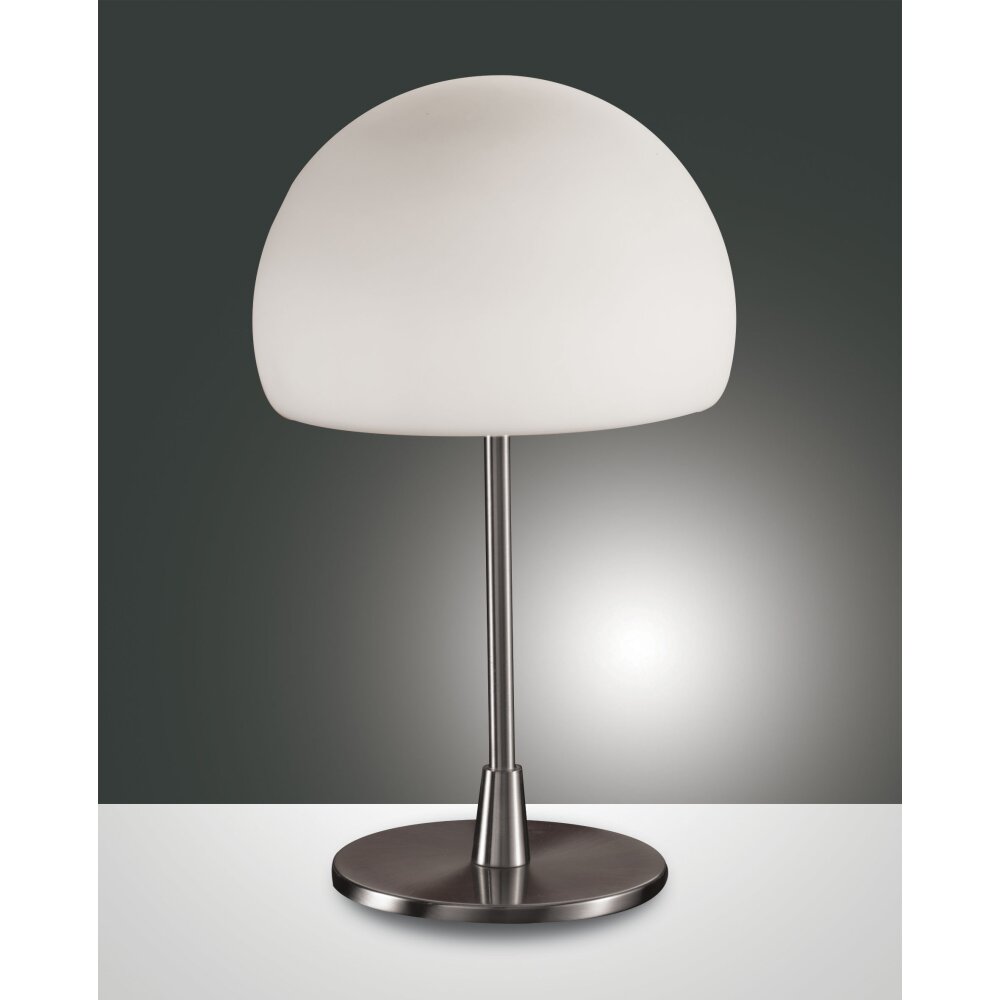 Lampe de table Fabas Luce Gaia big Nickel mat, 1 lumière main product photo